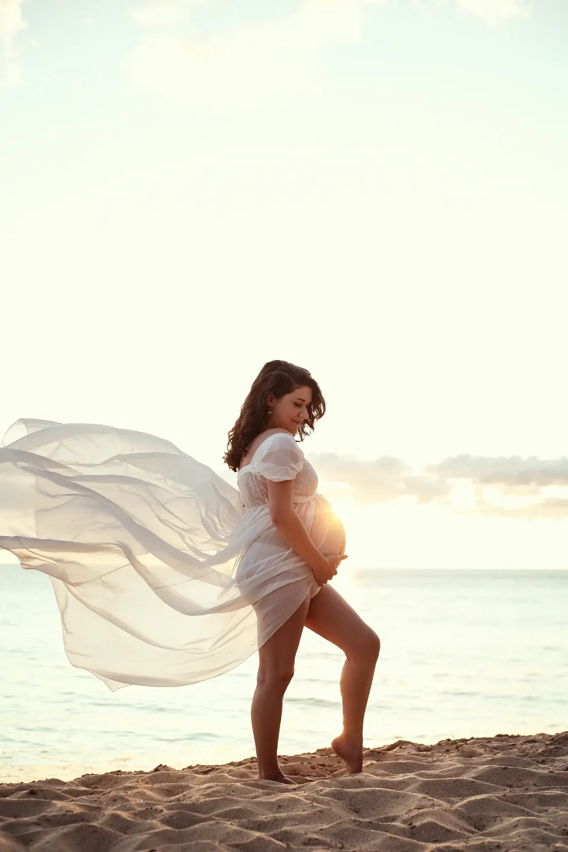 Angela’s Empowered Mama Session: Honoring New Life at Tracks Beach