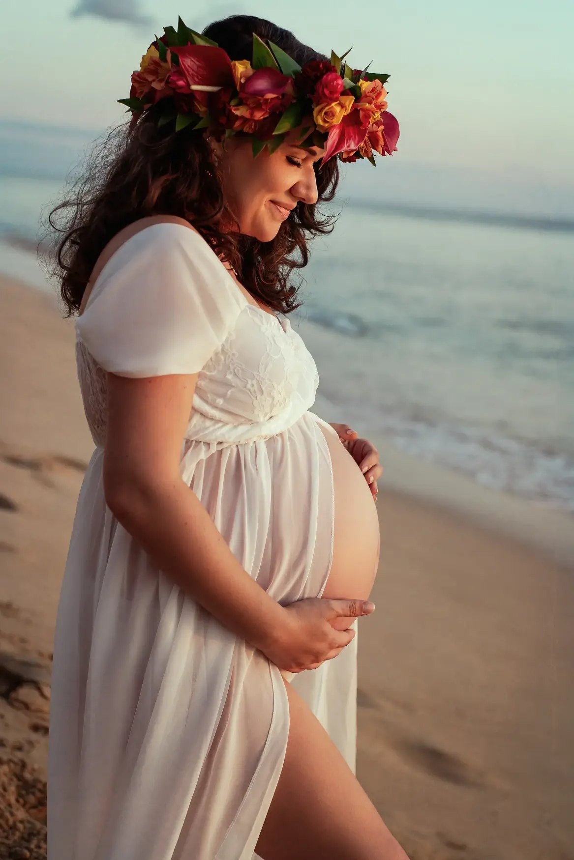 Angela’s Empowered Mama Session: Honoring New Life at Tracks Beach 12